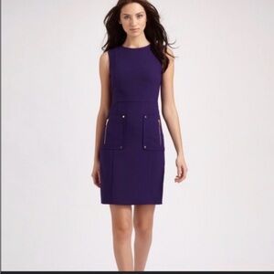 Tory Burch Rich Purple Mini Dress